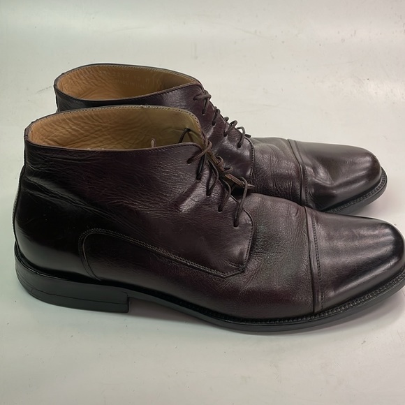 Johnston & Murphy leather boots brown size 10 M - Picture 4 of 8